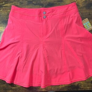 Title Nine Pink Skater Mini Skirt Pleated Casual